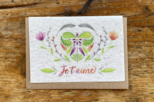 les cartes de Lulu "je t'aime"(papillon)